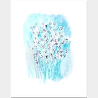 Cute Wildflowers Posters and Art